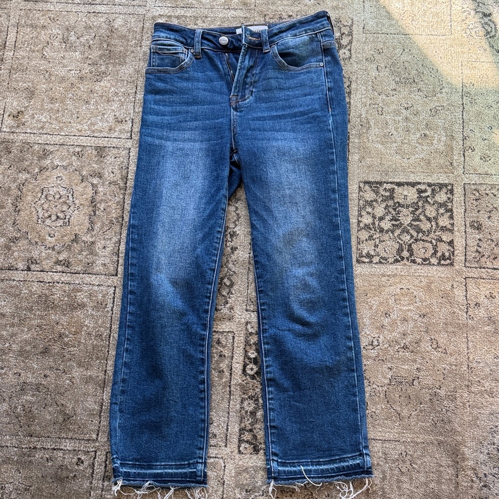 Risen - Medium Blue Straight-Leg Women's Jeans